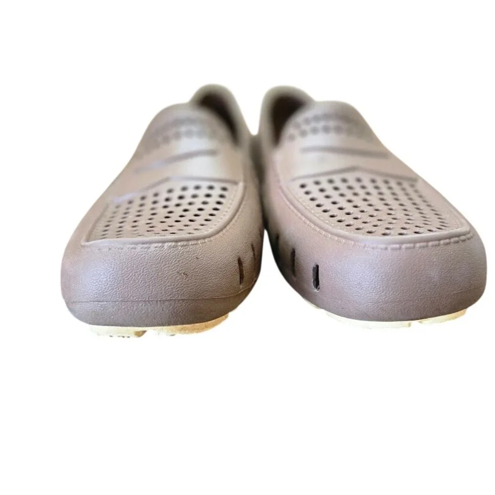 Floafers Country Club Brown‎ Slip On Driver Loafer Water Shoes Clogs Mens Size 9